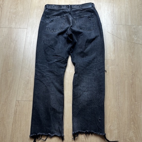 MOUSSY VINTAGE MV Odessa Wide Straight Jeans Black, SIZE 30 0894 - Picture 6 of 13